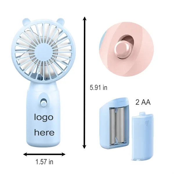 Mini Portable Replace the Battery Handheld Fan