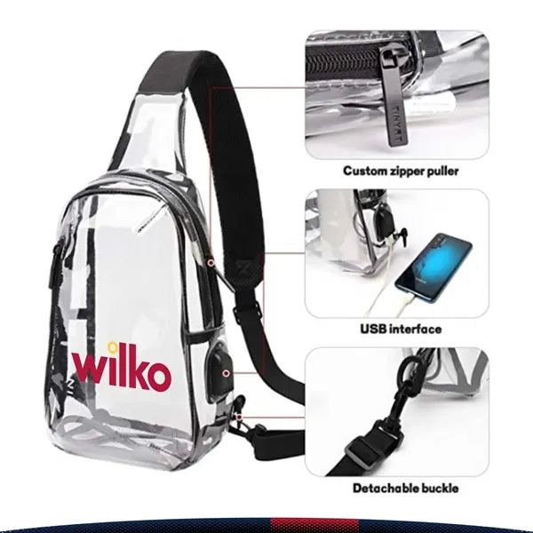 Yuxi PVC Sling Bag