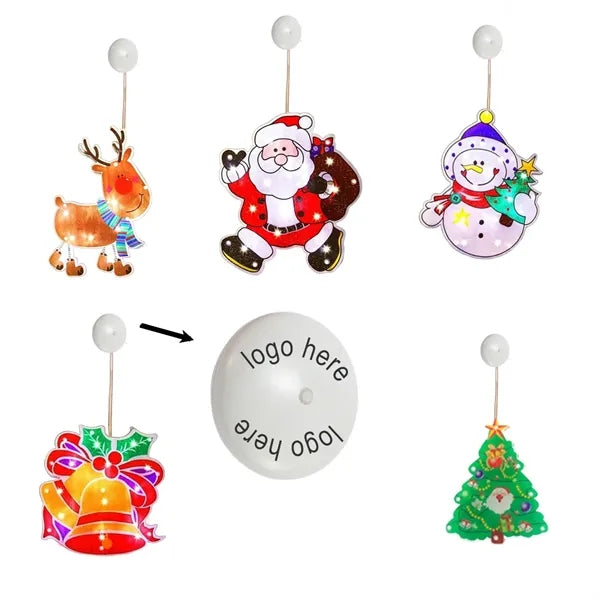 Window Christmas Lights Battery Operated with Suction Cup