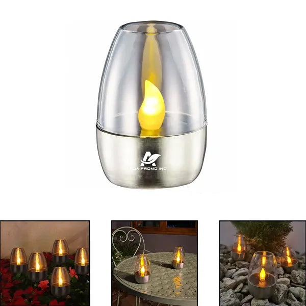 Solar Power Tea Lights Outdoor Candle Flameless
