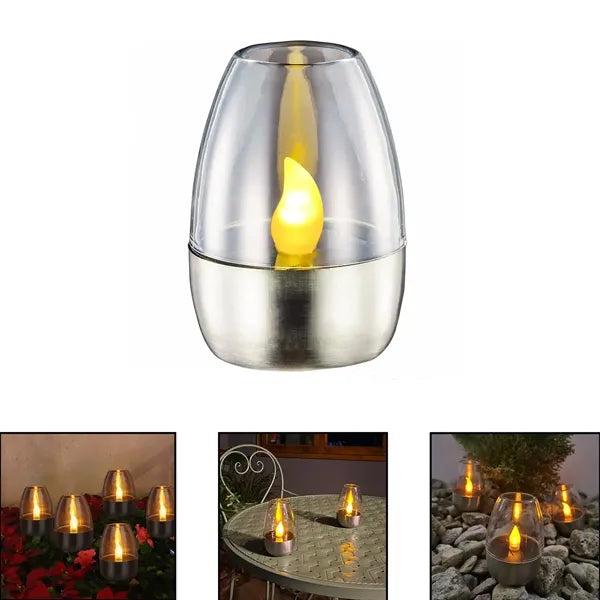 Solar Power Tea Lights Outdoor Candle Flameless