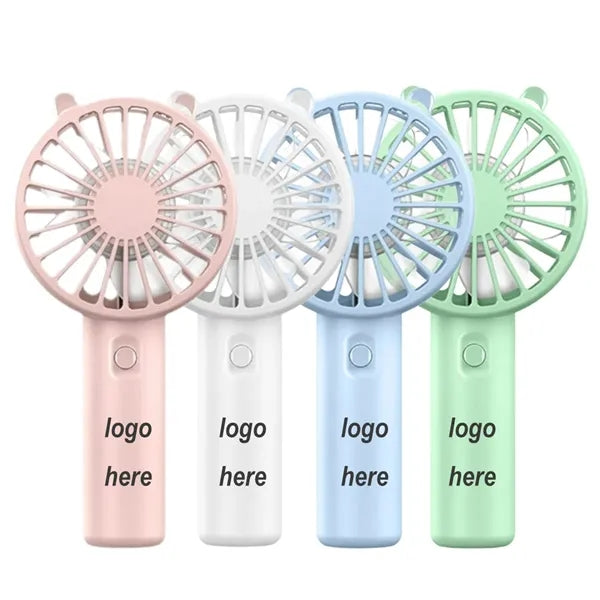 Cute Design Powerful Wind Handheld Rechargeable Battery Fan