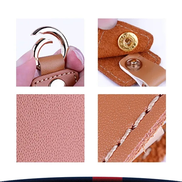 Leather Keychain Charging Cable
