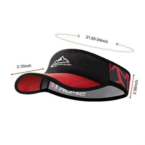 Unisex Outdoor Sun Protection Empty Top Cap for Marathon
