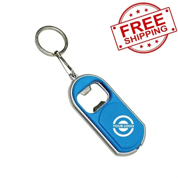 LED Key Chain with Bottle Openers
