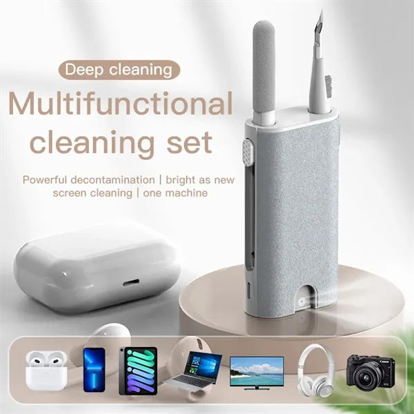 Multifunctional portable electronic keyboard cleaning kit