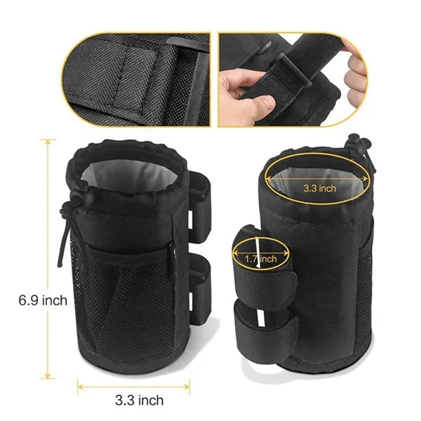 Adjustable Roll Bar Bike Cup Storage Bag Holder Stable