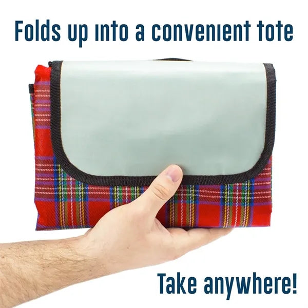 Thickened waterproof foldable portable picnic blanket