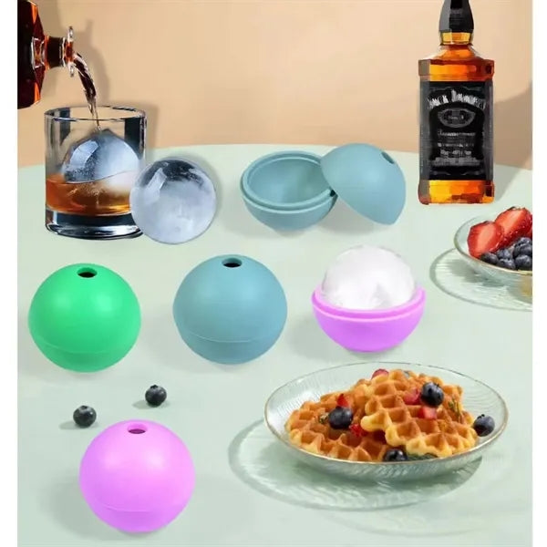 Silicone Ice Ball Maker - Perfect for Drinks