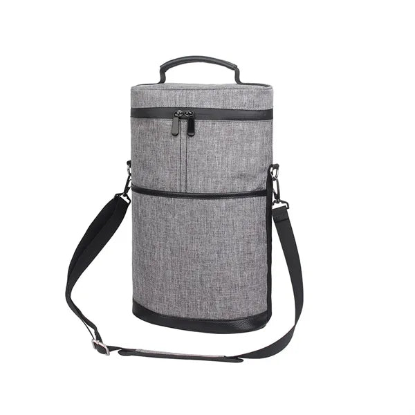 Outdoor Insulated 2 Bottle Wine Tote Bag
