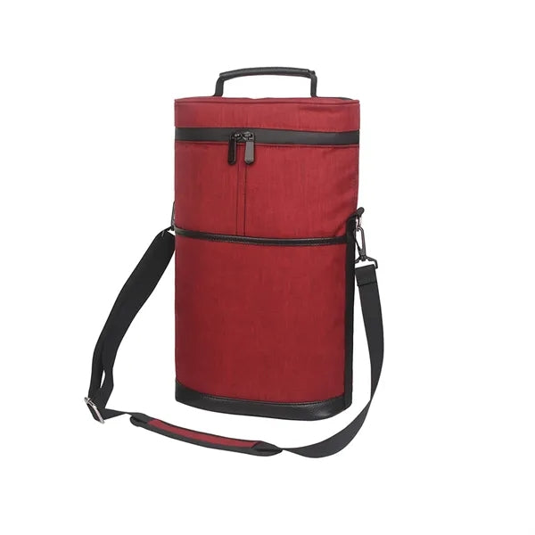Outdoor Insulated 2 Bottle Wine Tote Bag