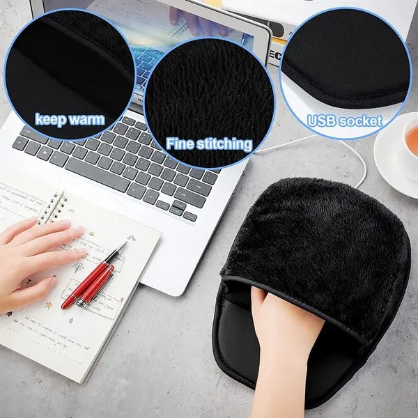 USB heated mouse pad