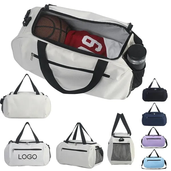 19" Oxford Cloth Gym Duffel Bag with Mesh Side Pocket