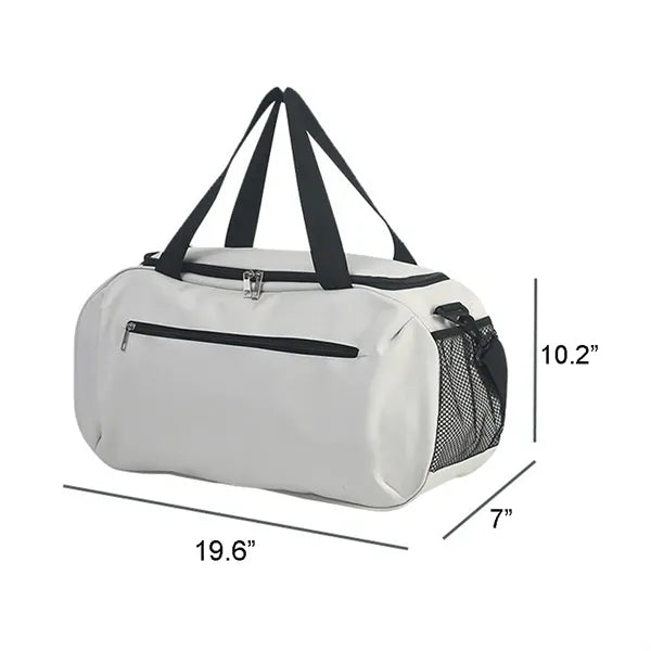 19" Oxford Cloth Gym Duffel Bag with Mesh Side Pocket