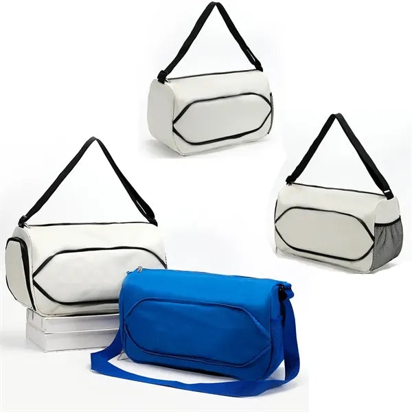 600D Polyester Sports Duffle Bag With Shoe Compartment