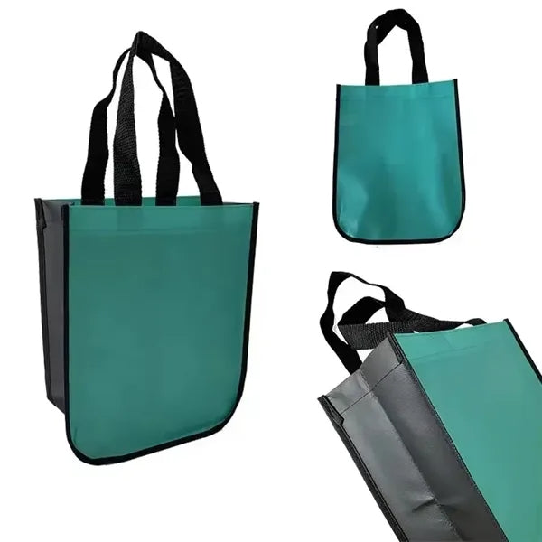 Round Corner Laminated Fashion Non-Woven Shopper Tote Bag