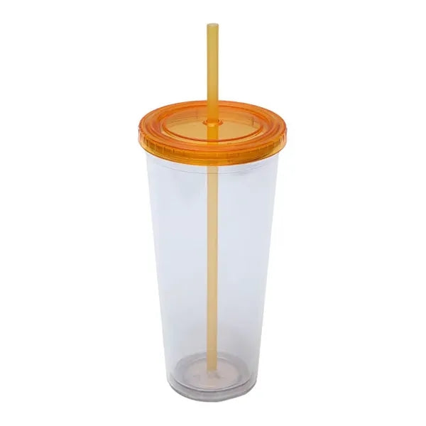 24 Oz Large Capacity Custom Logo Clear Sippy Cup