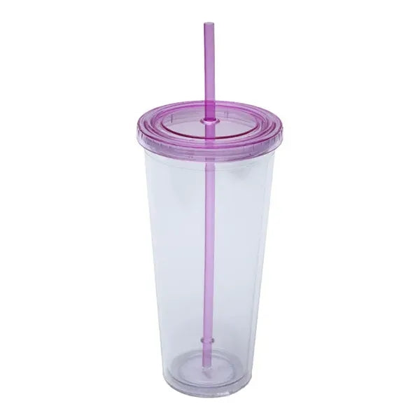 24 Oz Large Capacity Custom Logo Clear Sippy Cup