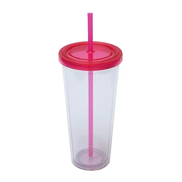 24 Oz Large Capacity Custom Logo Clear Sippy Cup