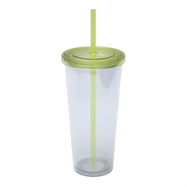 24 Oz Large Capacity Custom Logo Clear Sippy Cup