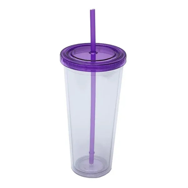 24 Oz Large Capacity Custom Logo Clear Sippy Cup