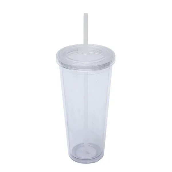 24 Oz Large Capacity Custom Logo Clear Sippy Cup