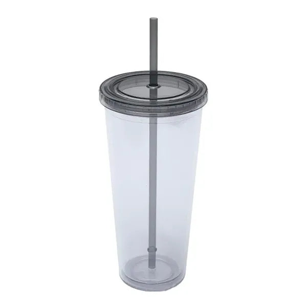 24 Oz Large Capacity Custom Logo Clear Sippy Cup