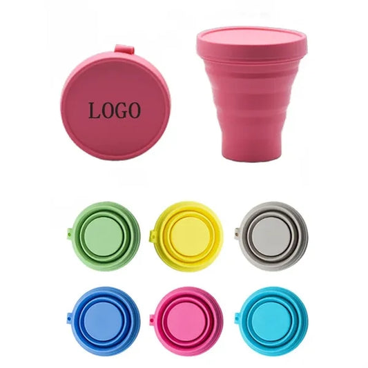 11 oz Outdoor Portable Silicone Foldable Water Cup