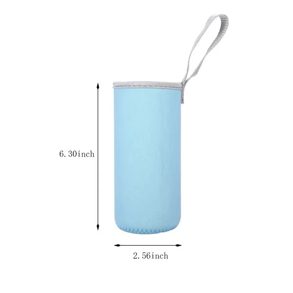 Multi-color insulated collapsible water bottle sleeve cover