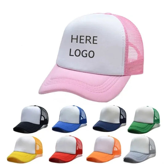 Logo Sponge Mesh Breathable Baseball Cap