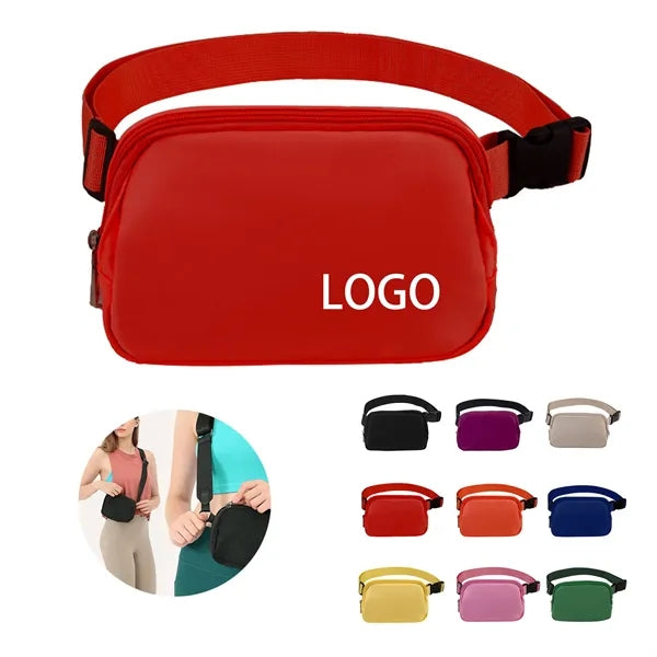 Casual Outdoor Nylon Waterproof Waist Bag with Adjustable
