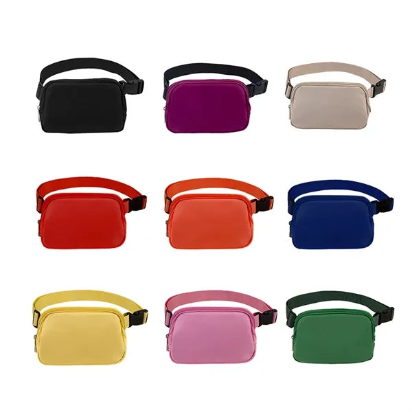 Casual Outdoor Nylon Waterproof Waist Bag with Adjustable