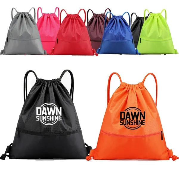Variousized Foldable Oxford Zip Drawstring Bag