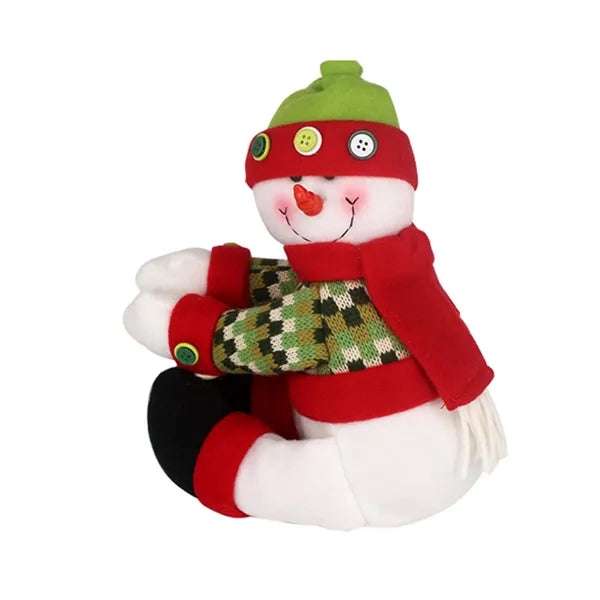 Christmas Tree Topper Santa Claus and Snowman