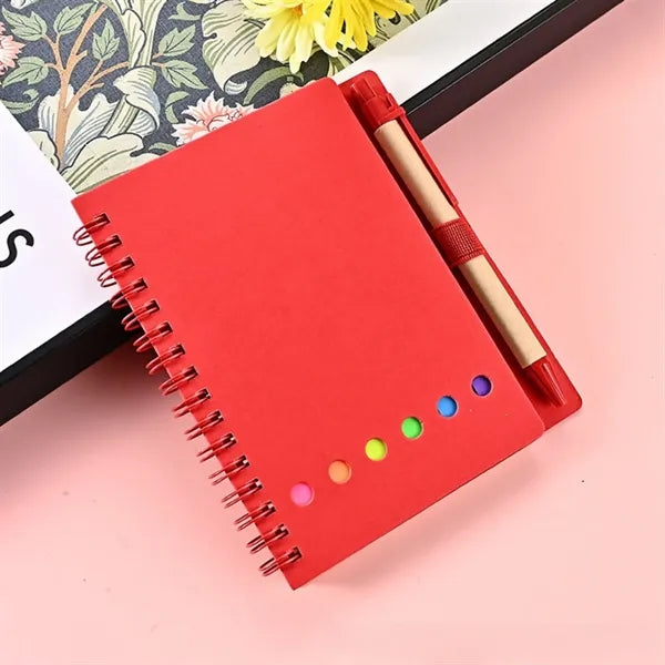 Sticky Note Coil With Pen