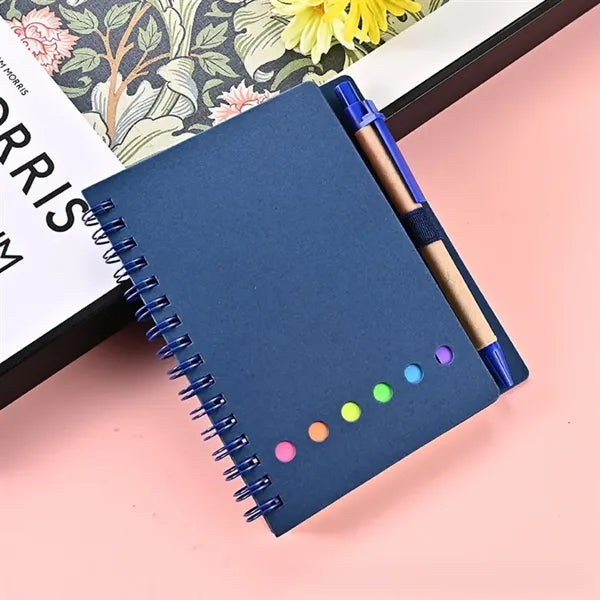 Sticky Note Coil With Pen