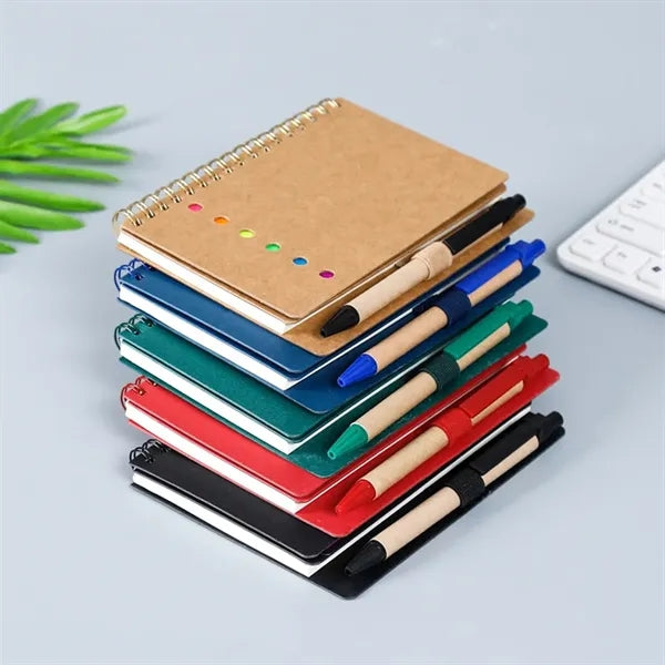 Sticky Note Coil With Pen