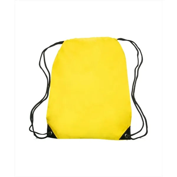 Union Printed - Black Trim Drawstring Bags
