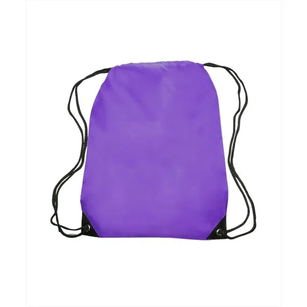 Union Printed - Black Trim Drawstring Bags
