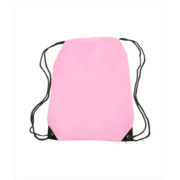 Union Printed - Black Trim Drawstring Bags