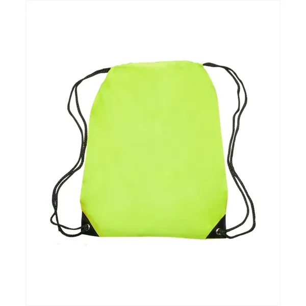 Union Printed - Black Trim Drawstring Bags
