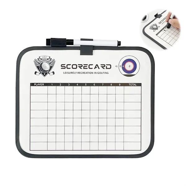 Golf Scoreboard Erasable Whiteboard W/ Pen