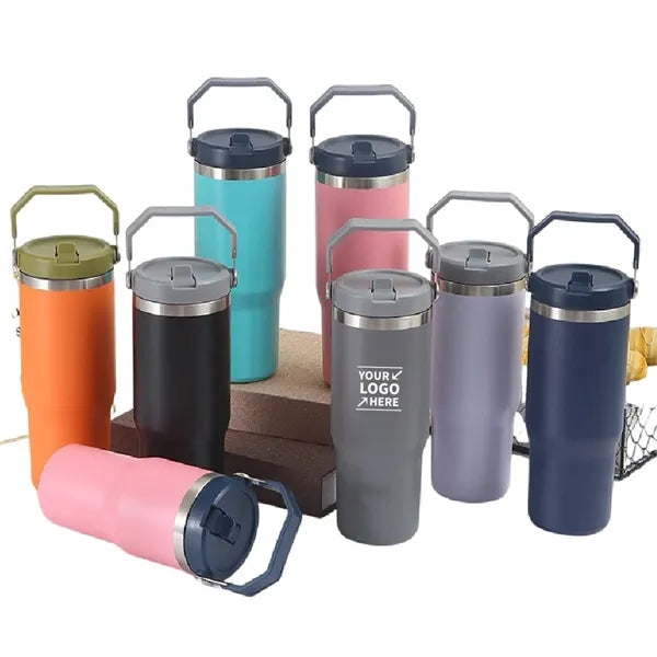 30oz Stainless Steel Tumbler W/ Handle