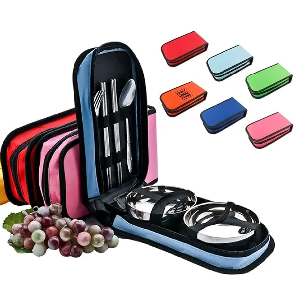 Travel Double Bowl Cutlery Set