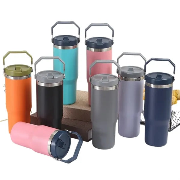 30oz Stainless Steel Tumbler W/ Handle