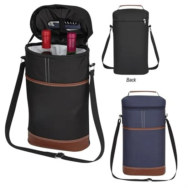 7L Round Barrel Insulated Cooler Wine Tote Lunch Bag