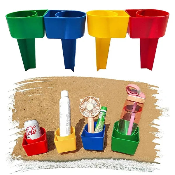 Outdoor Multifunction Beach Cup Holder Stand