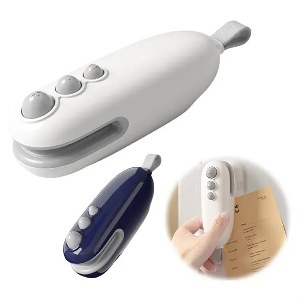Mini Plastic Bag Magnetic Sealing Clip W/ Hidden Blade