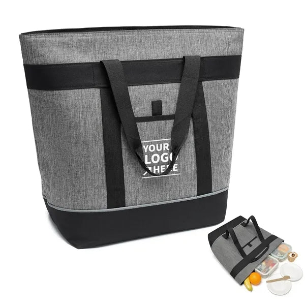 30L Oxford Cloth Camping Cooler Insulated Tote Bag