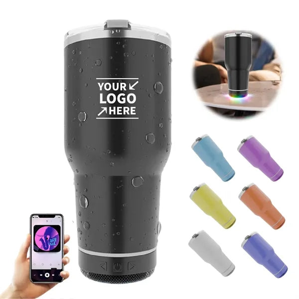 30oz Stainless Steel Tumbler W/ Wireless Speaker